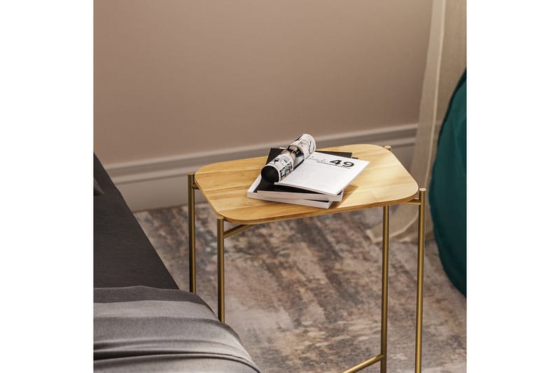 Sohvapöytä Mamta 40 cm - Kulta/Natural - Huonekalut - Pöytä & ruokailuryhmä - Sohvapöytä