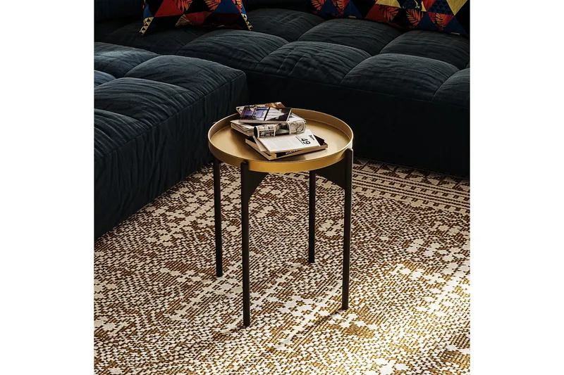 Sohvapöytä Mamta 44 cm, Kulta/Musta
