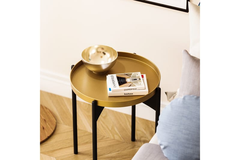 Sohvapöytä Mamta 44 cm - Kulta/Musta - Huonekalut - Pöytä & ruokailuryhmä - Sohvapöytä