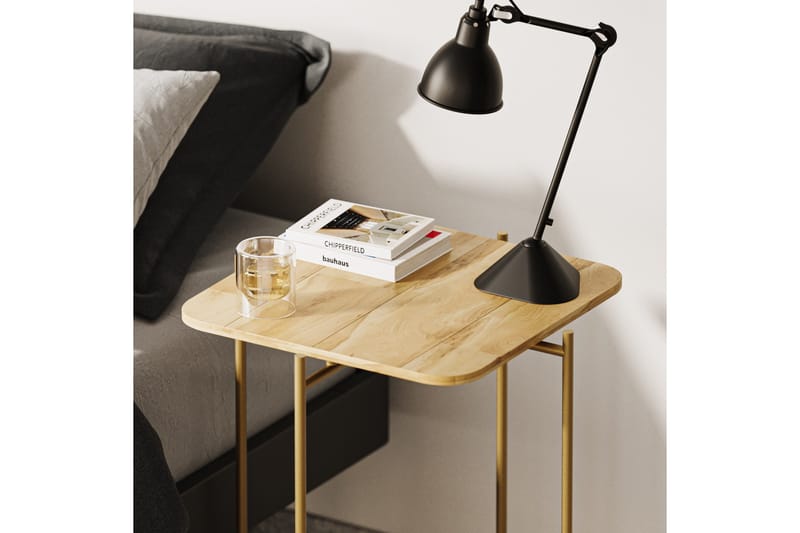 Sohvapöytä Mamta 46 cm - Kulta/Natural - Huonekalut - Pöytä & ruokailuryhmä - Sohvapöytä