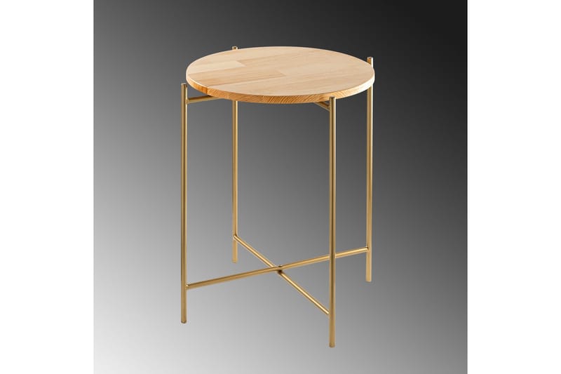 Sohvapöytä Mamta 46 cm - Kulta/Natural - Huonekalut - Pöytä & ruokailuryhmä - Sohvapöytä
