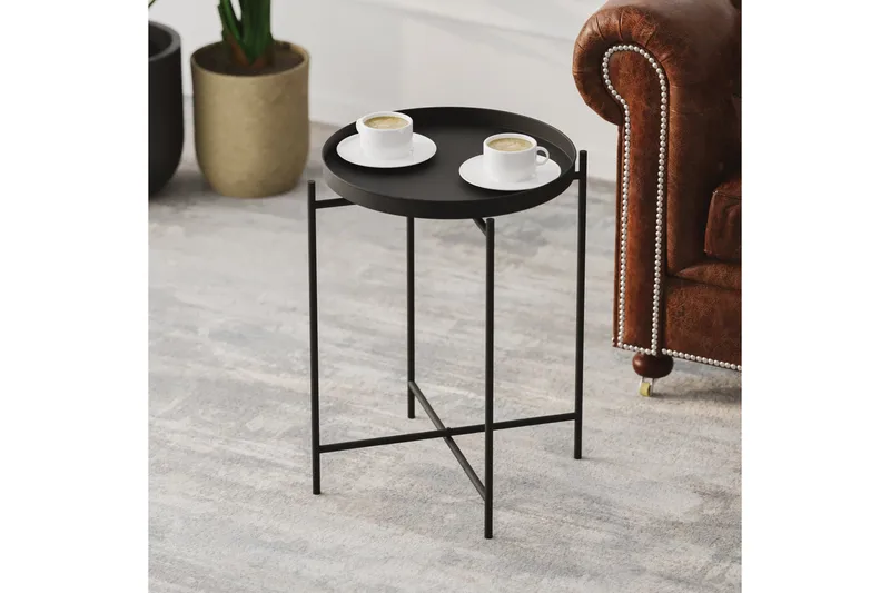 Sohvapöytä Mamta 46 cm, Musta