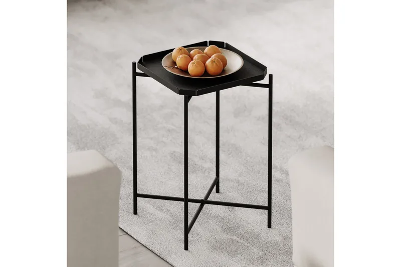 Sohvapöytä Mamta 46 cm, Musta