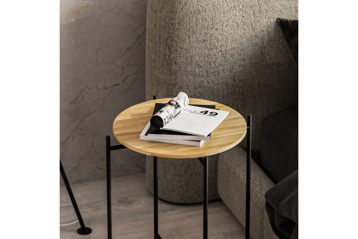 Sohvapöytä Mamta 46 cm - Musta/Natural - Sohvapöytä