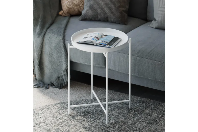 Sohvapöytä Mamta 46 cm, Valkoinen