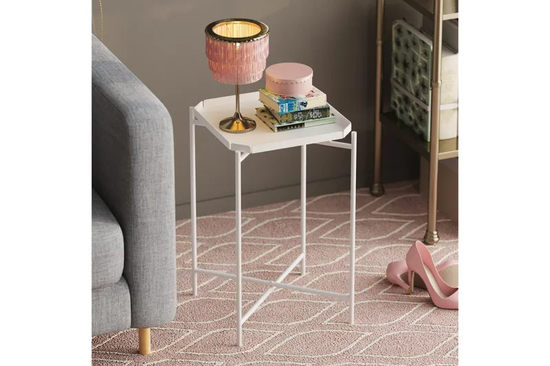 Sohvapöytä Mamta 46 cm, Valkoinen