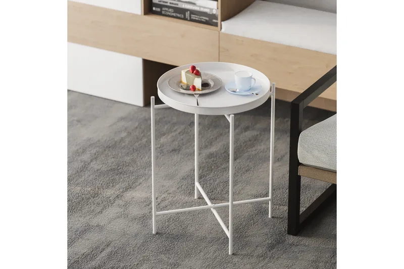 Sohvapöytä Mamta 46 cm - Valkoinen - Huonekalut - Pöytä & ruokailuryhmä - Sohvapöytä