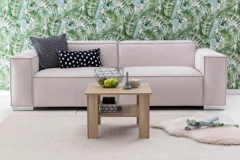 Sohvapöytä Marianthi 60 cm Säilytyksellä Hylly - Luonnonväri - Huonekalut - Pöytä & ruokailuryhmä - Sohvapöytä