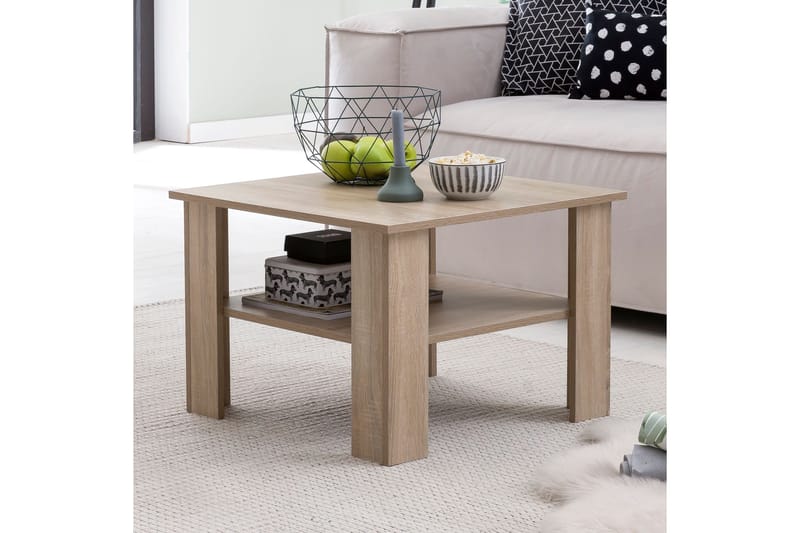 Sohvapöytä Marianthi 60 cm Säilytyksellä Hylly - Luonnonväri - Huonekalut - Pöytä & ruokailuryhmä - Sohvapöytä