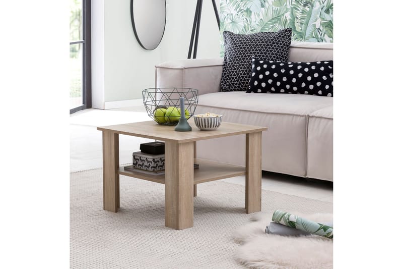 Sohvapöytä Marianthi 60 cm Säilytyksellä Hylly - Luonnonväri - Huonekalut - Pöytä & ruokailuryhmä - Sohvapöytä