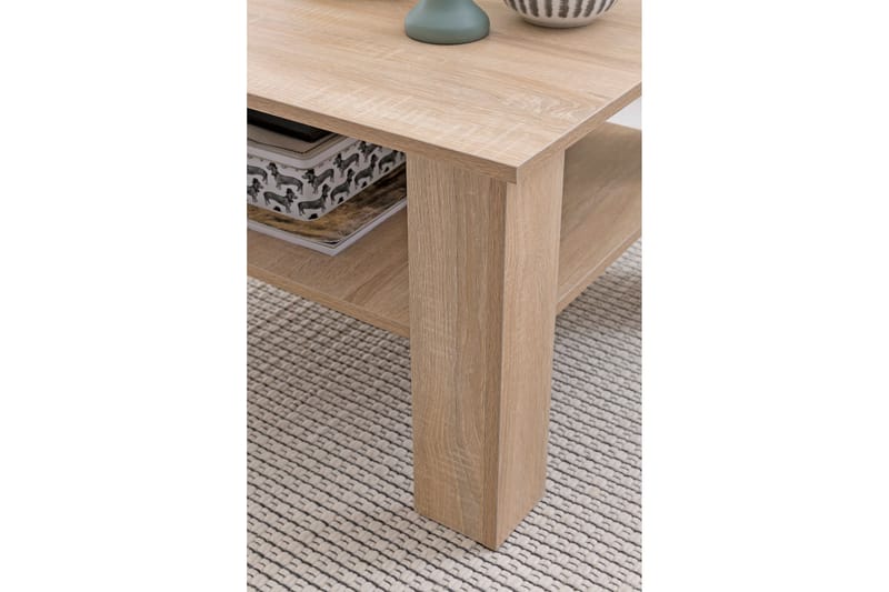 Sohvapöytä Marianthi 60 cm Säilytyksellä Hylly - Luonnonväri - Huonekalut - Pöytä & ruokailuryhmä - Sohvapöytä