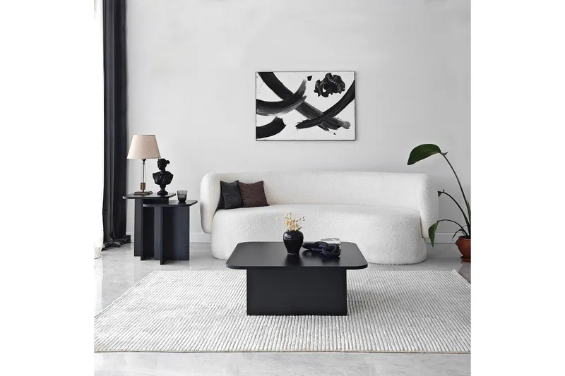 Sohvapöytä Masakage 40 cm, Musta