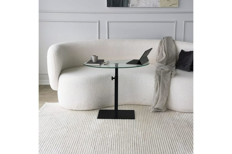 Sohvapöytä Mastara 70x40x70 cm Soikea - Musta - Huonekalut - Pöytä & ruokailuryhmä - Sohvapöytä