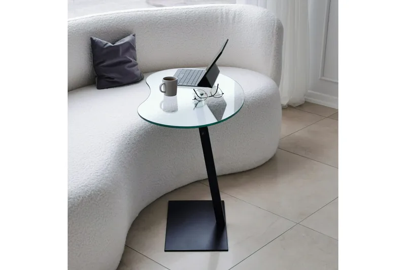 Sohvapöytä Mastara 70x40x70 cm Soikea - Musta - Huonekalut - Pöytä & ruokailuryhmä - Sohvapöytä