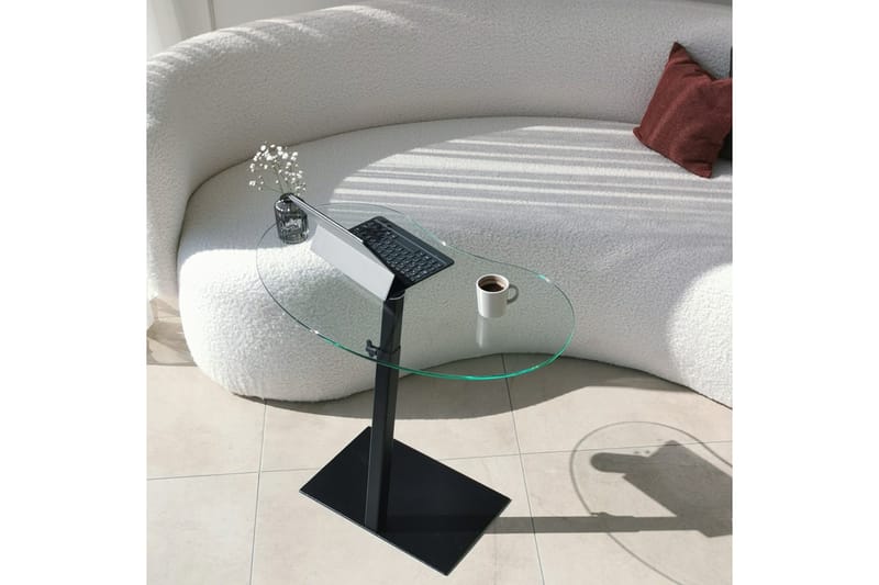 Sohvapöytä Mastara 70x40x70 cm Soikea - Musta - Huonekalut - Pöytä & ruokailuryhmä - Sohvapöytä