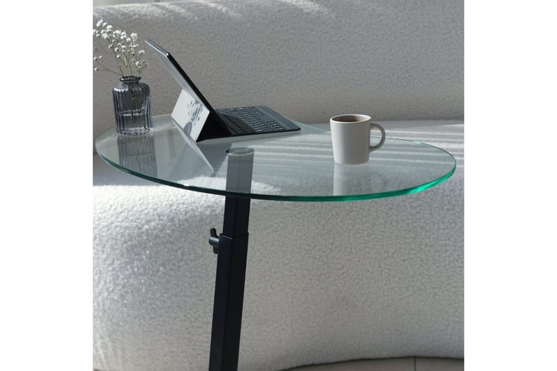 Sohvapöytä Mastara 70x40x70 cm Soikea - Musta - Huonekalut - Pöytä & ruokailuryhmä - Sohvapöytä