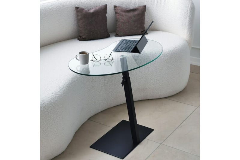 Sohvapöytä Mastara 70x40x70 cm Soikea - Musta - Huonekalut - Pöytä & ruokailuryhmä - Sohvapöytä