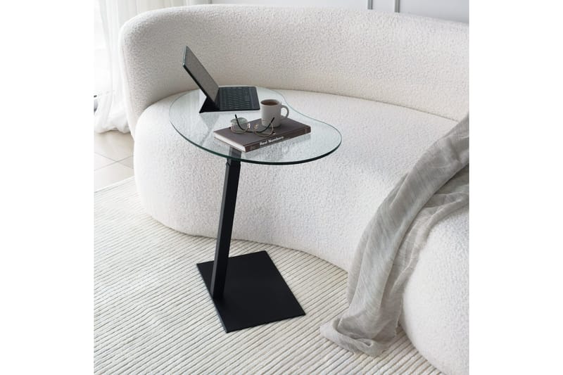 Sohvapöytä Mastara 70x40x70 cm Soikea - Musta - Huonekalut - Pöytä & ruokailuryhmä - Sohvapöytä