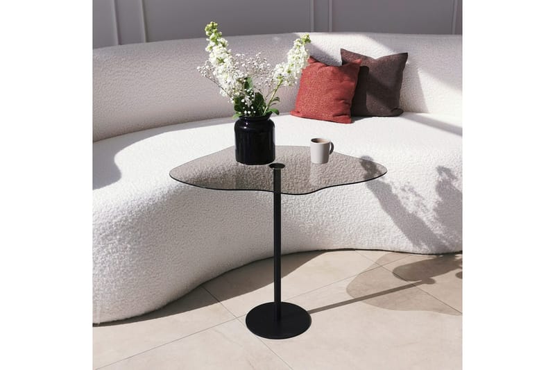 Sohvapöytä Mavericka 60x45x60 cm Soikea - Musta - Huonekalut - Pöytä & ruokailuryhmä - Sohvapöytä