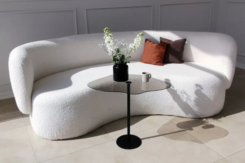 Sohvapöytä Mavericka 60x45x60 cm Soikea - Musta - Huonekalut - Pöytä & ruokailuryhmä - Sohvapöytä