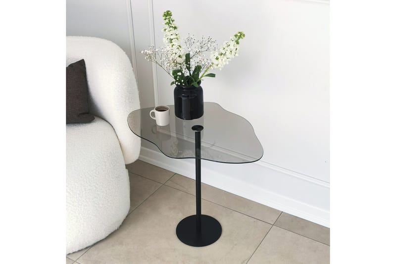 Sohvapöytä Mavericka 60x45x60 cm Soikea - Musta - Huonekalut - Pöytä & ruokailuryhmä - Sohvapöytä