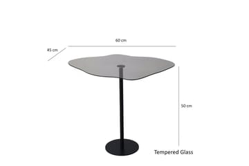 Sohvapöytä Mavericka 60x45x60 cm Soikea - Musta - Huonekalut - Pöytä & ruokailuryhmä - Sohvapöytä