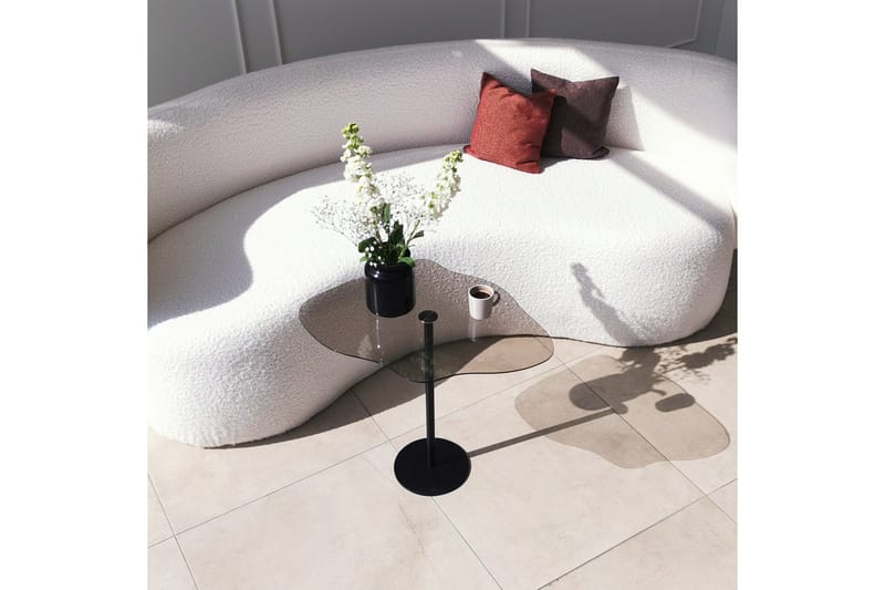 Sohvapöytä Mavericka 60x45x60 cm Soikea - Musta - Huonekalut - Pöytä & ruokailuryhmä - Sohvapöytä