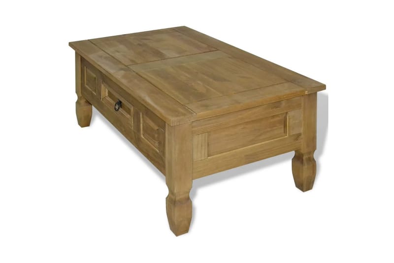 Sohvapöytä Meksikon mänty Corona-sarja 100x60x45 cm - Ruskea - Huonekalut - Pöytä & ruokailuryhmä - Sohvapöytä