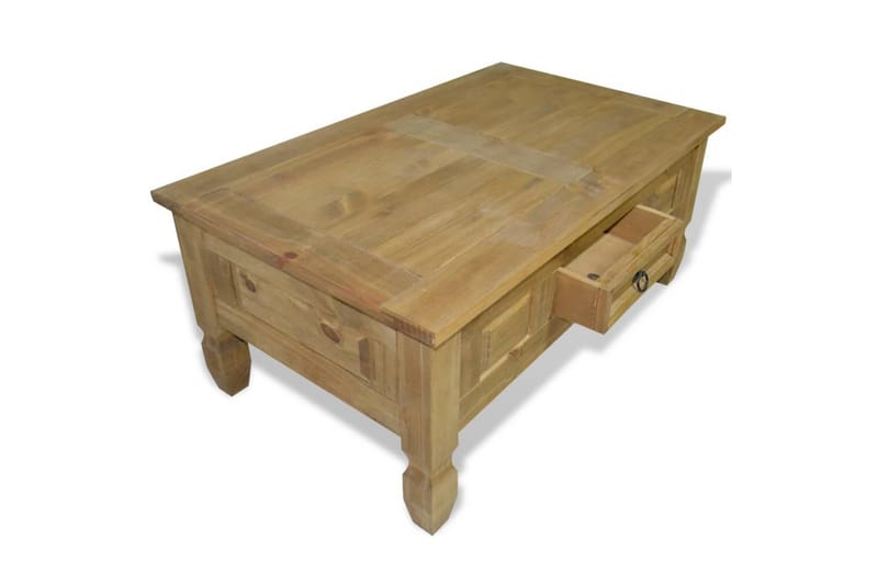 Sohvapöytä Meksikon mänty Corona-sarja 100x60x45 cm - Ruskea - Huonekalut - Pöytä & ruokailuryhmä - Sohvapöytä