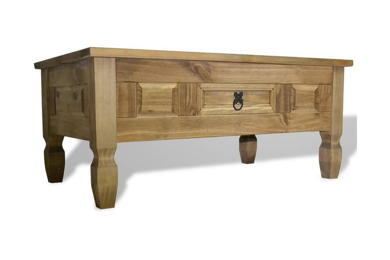 Sohvapöytä Meksikon mänty Corona-sarja 100x60x45 cm - Ruskea - Huonekalut - Pöytä & ruokailuryhmä - Sohvapöytä