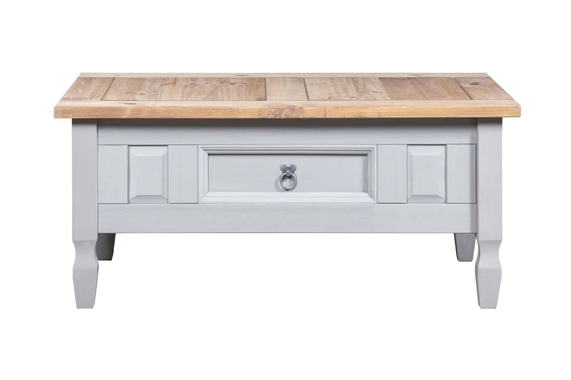 Sohvapöytä Meksikon mänty Corona-sarja harmaa 100x60x45 cm - Harmaa - Huonekalut - Pöytä & ruokailuryhmä - Sohvapöytä