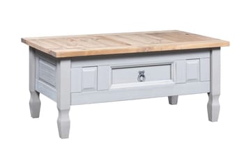 Sohvapöytä Meksikon mänty Corona-sarja harmaa 100x60x45 cm - Harmaa - Huonekalut - Pöytä & ruokailuryhmä - Sohvapöytä