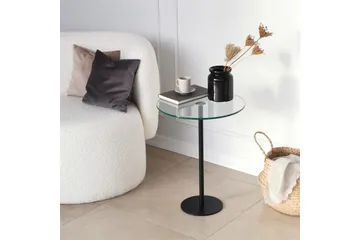 Sohvapöytä Mesjö 40x50x40 cm Pyöreä - Musta - Huonekalut - Pöytä & ruokailuryhmä - Sohvapöytä
