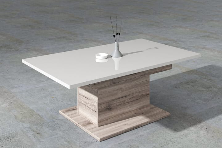 Sohvapöytä Mesne 120 cm - Ruskea/Valkoinen - Sohvapöytä