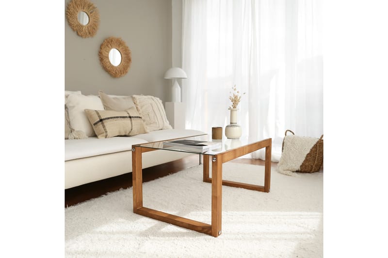 Sohvapöytä Mockba 85 cm - Luonnonväri - Huonekalut - Pöytä & ruokailuryhmä - Sohvapöytä