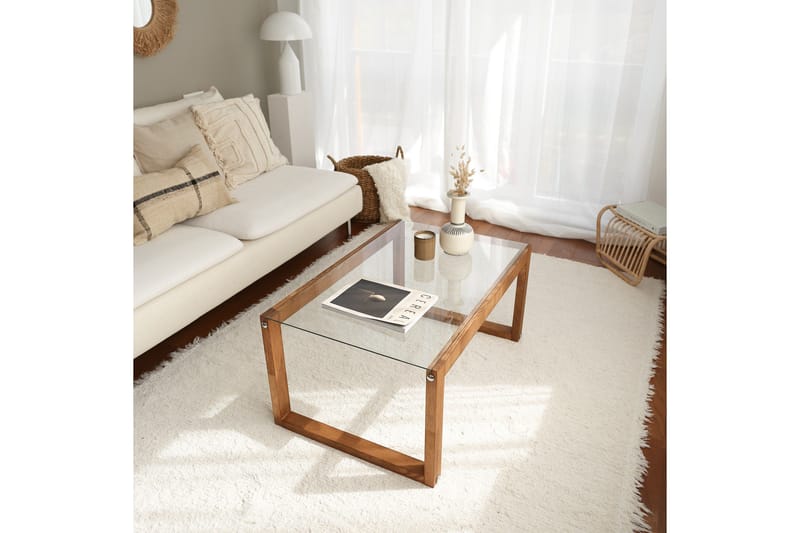 Sohvapöytä Mockba 85 cm - Luonnonväri - Huonekalut - Pöytä & ruokailuryhmä - Sohvapöytä