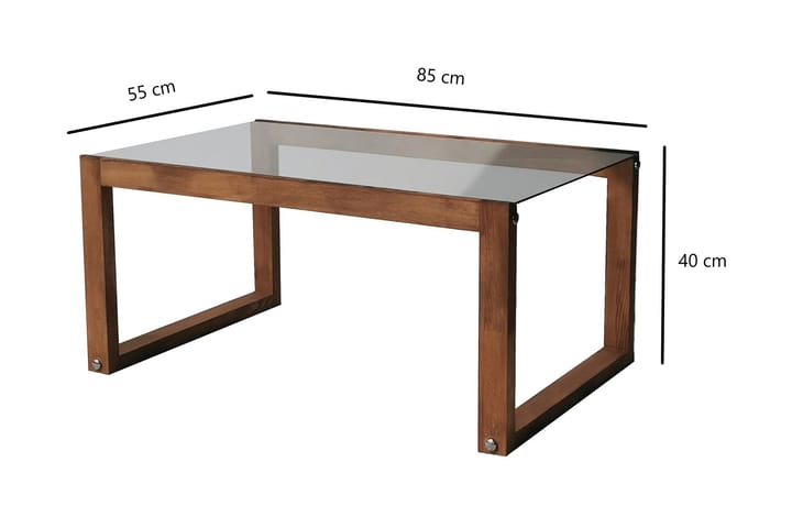 Sohvapöytä Mockba 85 cm - Luonnonväri - Sohvapöytä