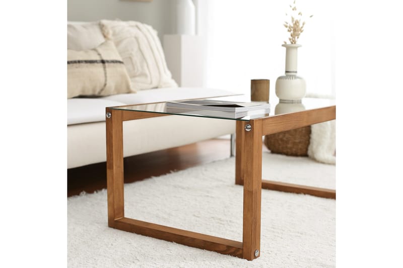 Sohvapöytä Mockba 85 cm - Luonnonväri - Huonekalut - Pöytä & ruokailuryhmä - Sohvapöytä