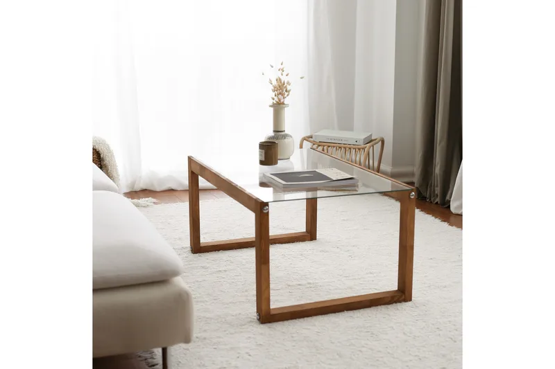 Sohvapöytä Mockba 85 cm - Luonnonväri - Huonekalut - Pöytä & ruokailuryhmä - Sohvapöytä