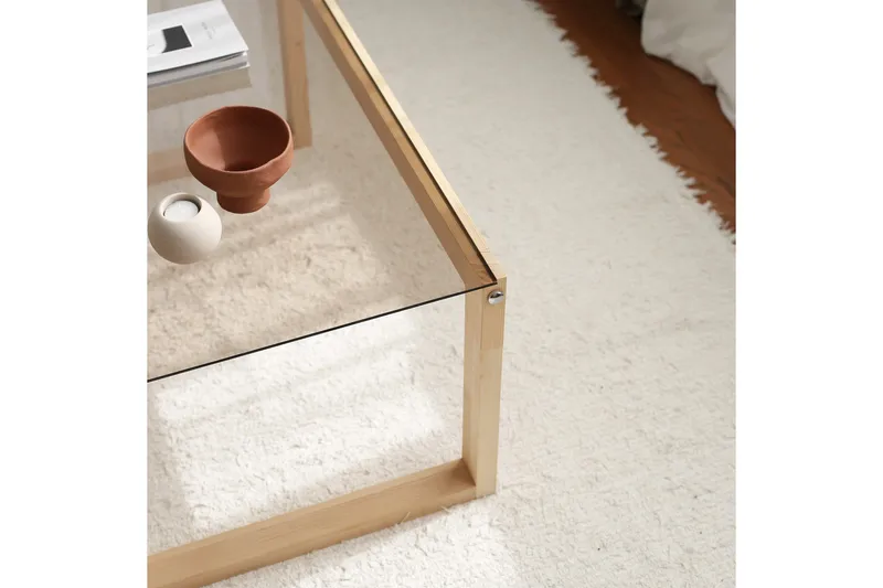 Sohvapöytä Mockba 85 cm - Vaalea luonnonväri - Huonekalut - Pöytä & ruokailuryhmä - Sohvapöytä