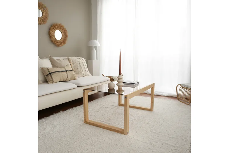 Sohvapöytä Mockba 85 cm - Vaalea luonnonväri - Huonekalut - Pöytä & ruokailuryhmä - Sohvapöytä