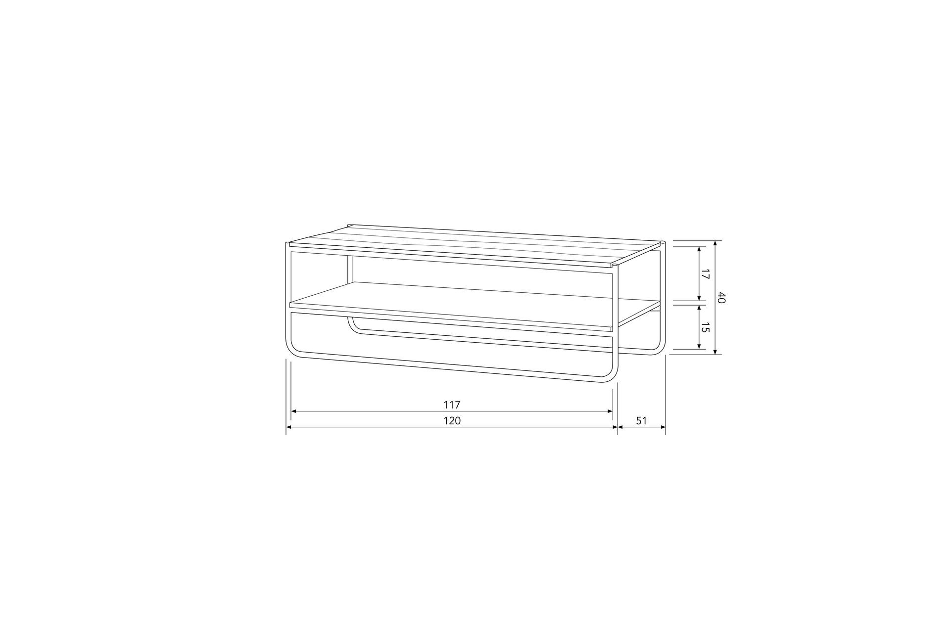 Sohvapöytä Moti 120 cm - Natural - Huonekalut - Pöytä & ruokailuryhmä - Sohvapöytä