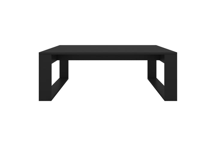 Sohvapöytä musta 100x100x35 cm lastulevy - Musta - Sohvapöytä