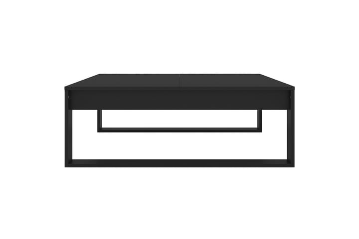 Sohvapöytä musta 100x100x35 cm lastulevy - Musta - Sohvapöytä
