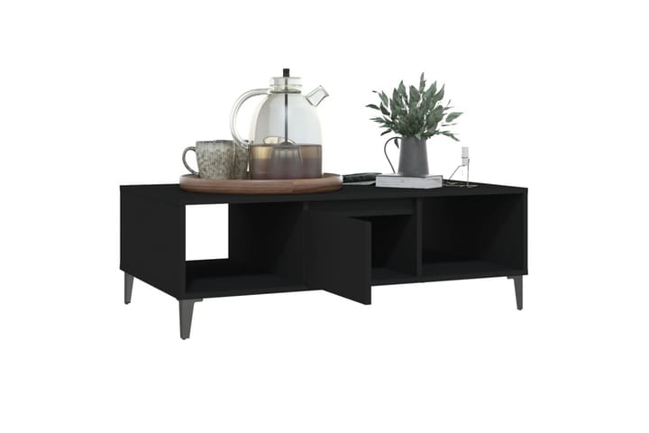 Sohvapöytä musta 103,5x60x35 cm lastulevy - Musta - Sohvapöytä