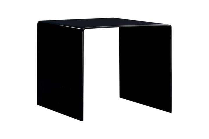 Sohvapöytä musta 50x50x45 cm karkaistu lasi - Sohvapöytä