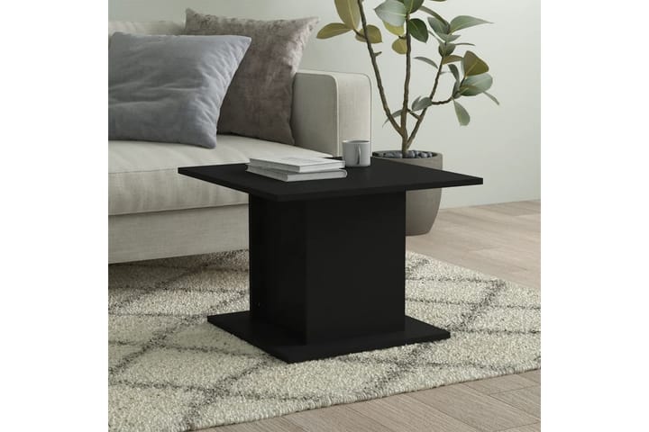 Sohvapöytä musta 55,5x55,5x40 cm lastulevy - Musta - Sohvapöytä