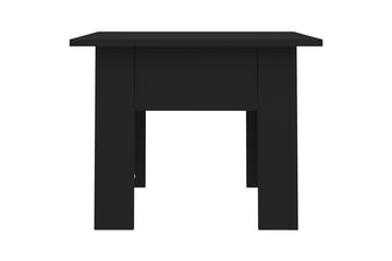 Sohvapöytä musta 55x55x42 cm lastulevy - Musta - Huonekalut - Pöytä & ruokailuryhmä - Sohvapöytä