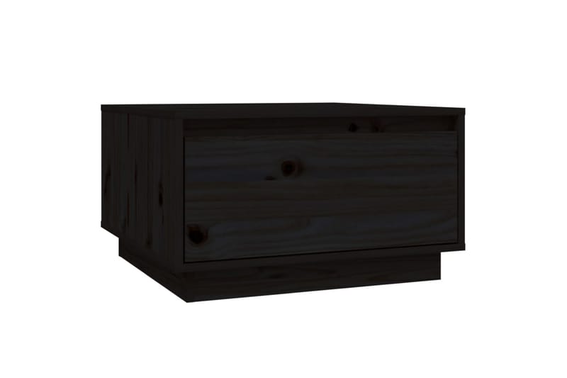 Sohvapöytä musta 55x56x32 cm täysi mänty - Musta - Huonekalut - Pöytä & ruokailuryhmä - Sohvapöytä