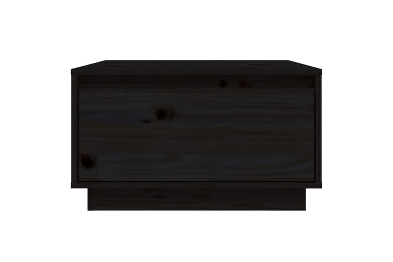 Sohvapöytä musta 55x56x32 cm täysi mänty - Musta - Huonekalut - Pöytä & ruokailuryhmä - Sohvapöytä